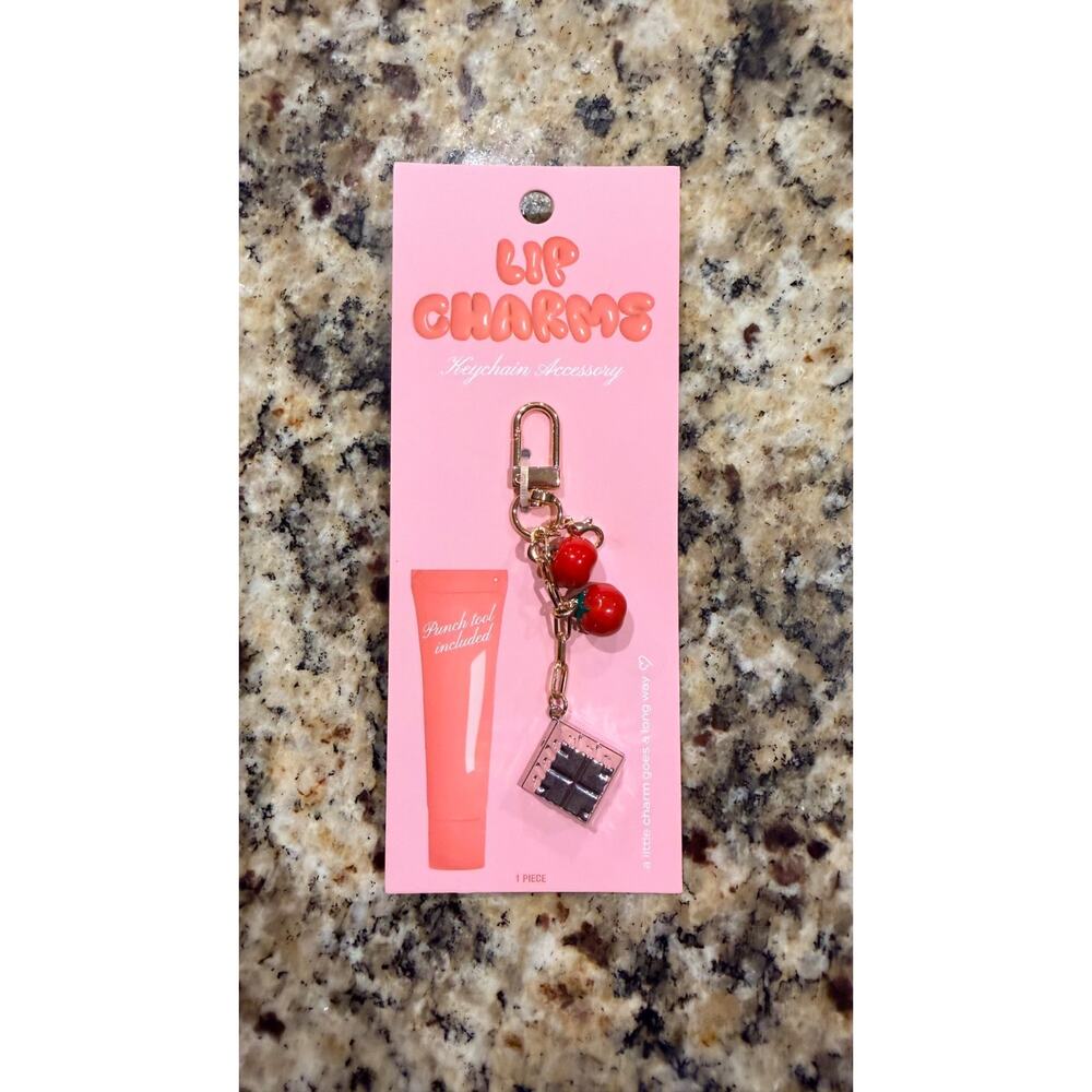 Studio Artifact Lip Charm Keychain - Chocolate & Strawberries (New)